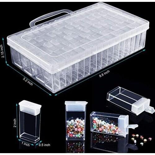 Diamond Painting Tools Beads Container Resin Rhinestone Daimant Embroidery Stone Storage Accessory Mosaic Convenience Box