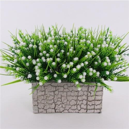 Artificial Plastic Gypsophila Flowers Babys Breath Flower Plants Grass Home Wedding Floral Decor