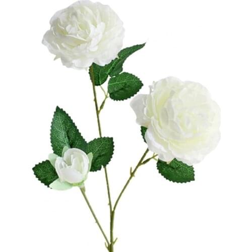 Artificial Flower Multi-use Bright-colored Faux Silk Flower Simulation Rose Display for Gifts Artificial Decorations
