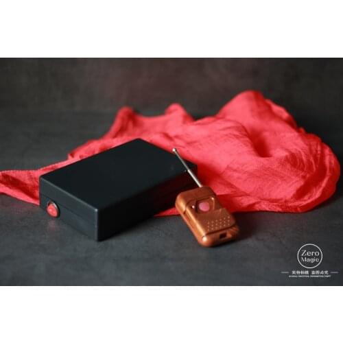 Remote Control Flying Silk Device,Silk Flight Magic Tricks Stage Accessories Gimmick Props Comedy Scarves Magica