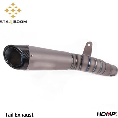 Motorcycle Modified Durable Titanium Alloy Carbon Fiber Tail Exhaust Link Pipe For BENELL BJ750GS Racing Parts