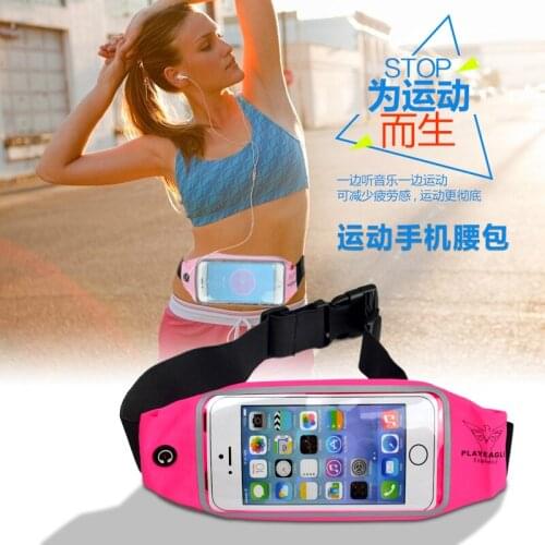 2019 New Model PU Sports Waist Bag Waterproof Sports Treval Bag Caps with Many Colors Mobile Phone Bags