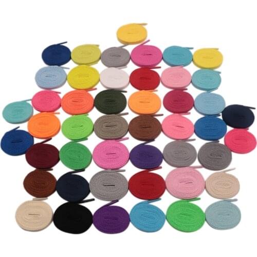 Weiou Solid All-Matched Shoelaces 8MM Single Layer Flat Polyester Shoe Laces For Men Women Children Sneakers Support Customized