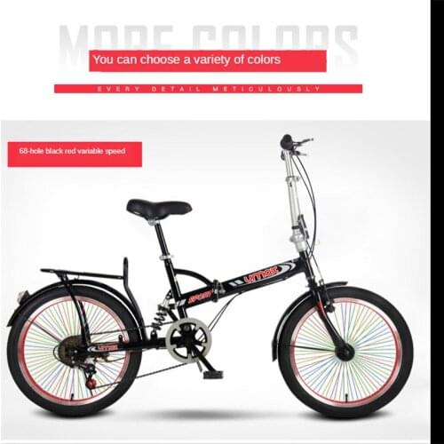 Foldable Bicycle Variable Speed Shock Absorption 16/ 20 Speed Small and Convenient Road racing