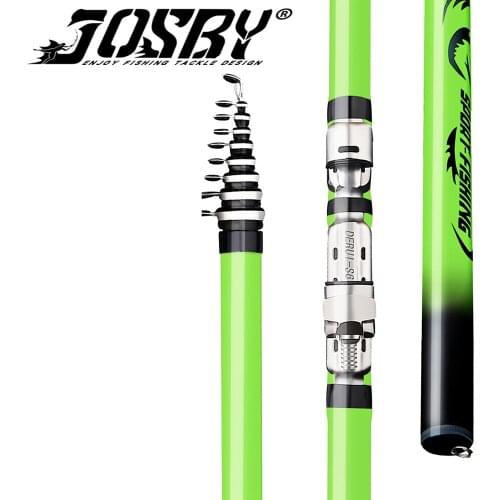 Telescopic Spinning Fishing Rod Feeder Carbon Fiber Durable Ultralight Portable Sea Saltwater 3.6/4.5/5.4/6.3M Reel Seat Pesca