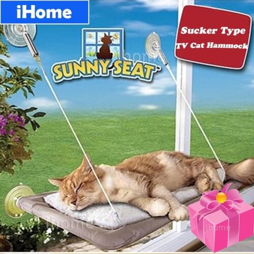 Cats Products TV Window Mounted Cat Bed Pet Hammock Suction Pad Pet Bed Pets Nest Cat Bed Machi Free Cat Mint