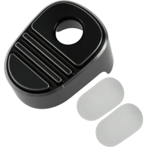 Motorcycle CNC Tri-Line Ignition Switch Cover Black For Harley Touring Electra Glides 2014-2019 Tri Glides Street Glides