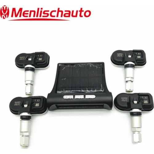 Smart Car News TPMS Tyre Pressure Monitoring System Solar Power Digital LCD Display Auto Security Alarm Systems Tyre Pressure