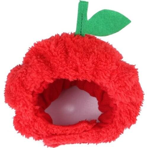 1pcs Pet Hat Teddy Dress Up Apple Headdress Cat Dress Up Hat Dew Ears Cat Headgear