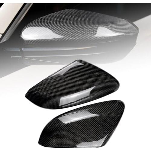 2Pcs Rearview Side Mirror Cover Caps Fit for Honda Civic 10th Generation 2016-18
