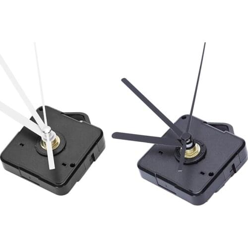 2 Pack Replacement Wall Clock Hands Diy Repair Parts Pendulum Movement Mechanism Quartz Clock Motor with Hands Fittings Kit (Bla