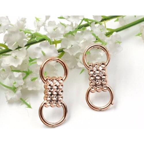 38*15*4mm,25pcs uv plated rose gold no fade ribbon buckles for bag acessories Invitation Ribbon Slider Headband Hair Clip DIY