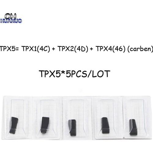 5pcs/lot KEY CHIP TPX5 Ceramic chip TRANSPONDER cloner CHIP = TPX1(4C) + TPX2(4D) + TPX4(46) (carben)