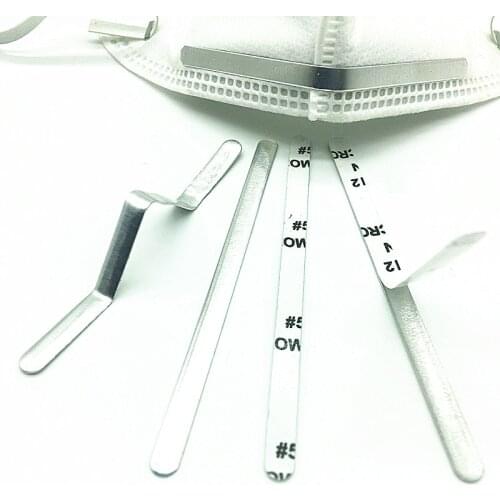 50/100PCS Mask DIY Nose Wire Nose Clip Bridge For Masks Making Metal Flat Aluminum Bar Strip Trimming Crafts Making Accessories