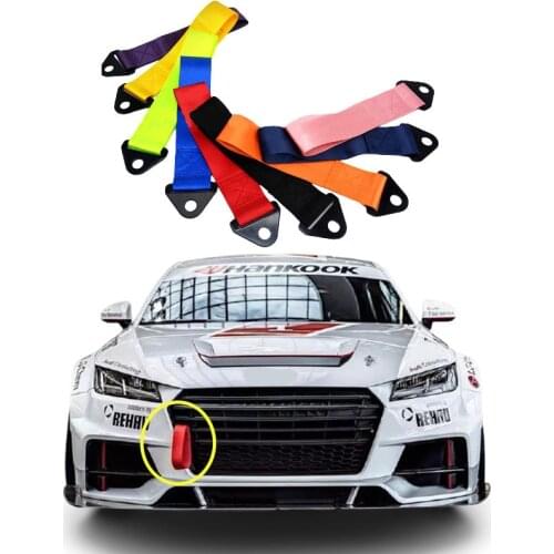 25cm Towing Rope High Strength Nylon Trailer Tow Ropes Racing Car Universal Tow Eye Strap Tow Strap Bumper Trailer Accessories