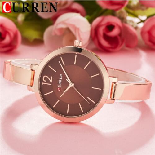 CURREN Fashion Women Watches Top Brand Luxury Ladies Girl Wrist Watch Stainless Steel Bracelet Classic Casual Female Clock 9012