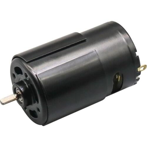Black 550 front and rear double ball bearing motor motor with fan 12V high power high torque model boat model