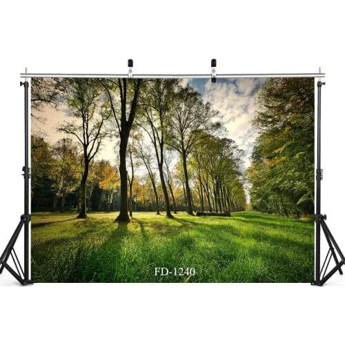 Green Tree Woods Graden Grassland Photo Background Custom Photography Backdrops for Photo Studio Wedding Child Baby Photocall