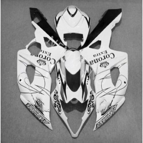 Hot sales Injection mold fairings kit for Suzuki GSXR1000 05 06 GSXR 1000 2005 2006 white black fairing body fairing