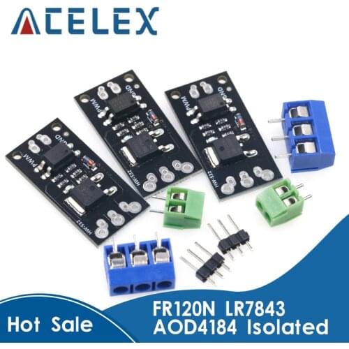 FR120N LR7843 AOD4184 D4184 Isolated MOSFET MOS Tube FET Module Replacement Relay 100V 9.4A 30V 161A 40V 50A Board