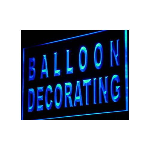 I879 Balloon Decorating Shop Party Decor Neon Light Light Signs On/Off Swtich 20+ Colors 5 Sizes