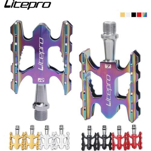 Litepro Ultra licht faltrad pedal lager aluminium legierung nicht-slip fit brompton MTB rennrad BMX universal pedal