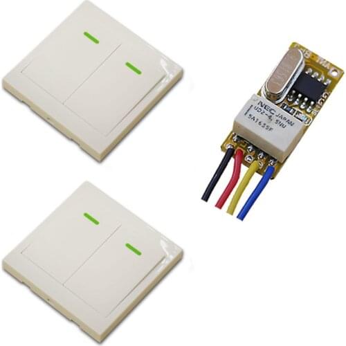 DC 3.5V-12V Micro Relay Receiver Wireless Remote Control Switch DC 3.5V 3.7V 4.5V 5V 6V 7.4V 9V 12V Remote Switch 315Mhz/433Mhz