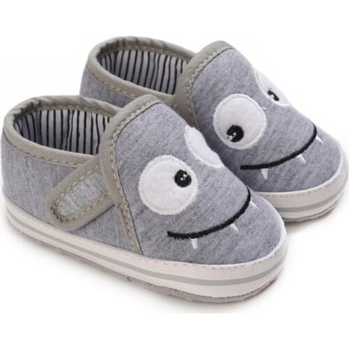 Fashion Autumn Newborn Baby Boys Big Eye Print Casual Shoes Soft First Walkers Anti-slip Baby Shoes 0-18M