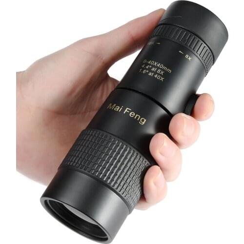 Powerful 8-40x40 High Zoom Monocular Professional Telescope Portable For Camping Hunting Lll Night Vision Binoculars Hd