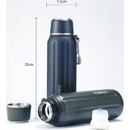 Double wall thermos, outdoor travel sports bottle, 600ml stainless steel tea thermos, thermos cup