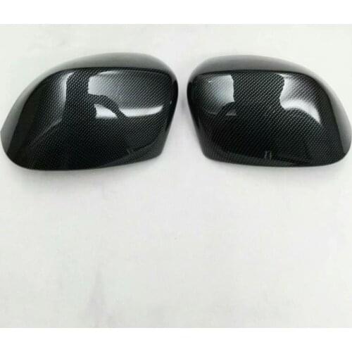 For Jeep Compass 2017 2018 2019 2020 Carbon Fiber Side Door Rearview Mirror Cover Trims Car Sticker Exterior Accessories