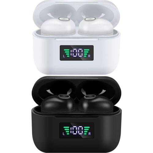 T29 TWS Ear Plugs Portable Long Lasting Life Stereo Digital Display Earbuds Headset for Outdoor for Xiaomi Huawei LG Samsung