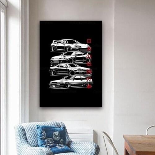 JDM Legends Modern Posters Prints Canvas Painting Wall Art High Helels Picture For Bedroom Home Décor