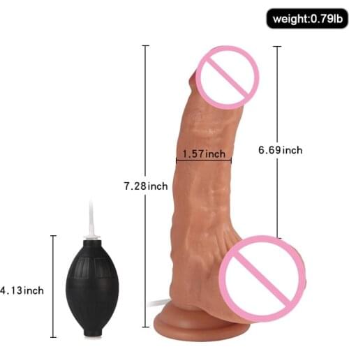 Realistic Ejaculating Dildo Artificial Penis Fake Dick Suction Cup Dildo Lesbian Adult Masturbator Sex Toys For Women Sex shop