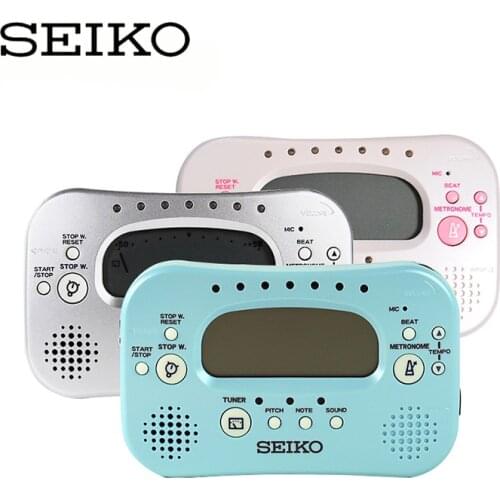 Seiko Japan STH100L Tuner and Metronome with Stopwatch (Three colors to choose)