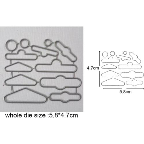 Label Tag Border Metal Cutting Dies stamp and dies Stencils DIY Scrapbooking dies Album Card Making Embossing Die Cut Craft dies