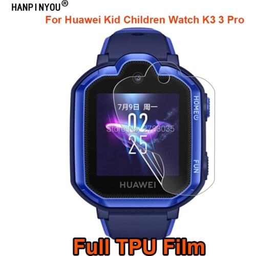 For Huawei Kid Children Watch K3 3 Pro SmartWatch Soft TPU Full Cover Film Screen Protector (Not Tempered Glass)