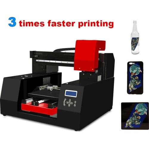 Fast Speed UV Printer 3060 A3 flatbed printing machine with Epson DX9 Printhead for phone case/Leather/TPU/ABS/Card/Borad