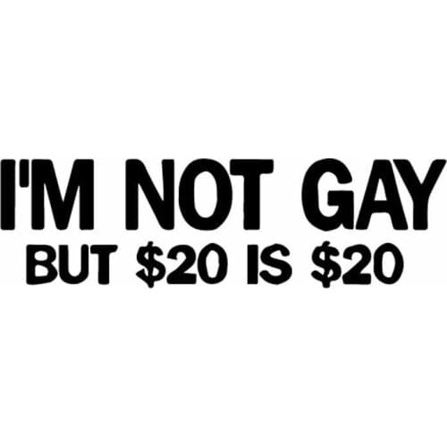 PLAY COOL I'M NOT GAY Funny Car Sticker Automobiles Motorcycles Bumper Truck Window Exterior Accessories Vinyl Decals