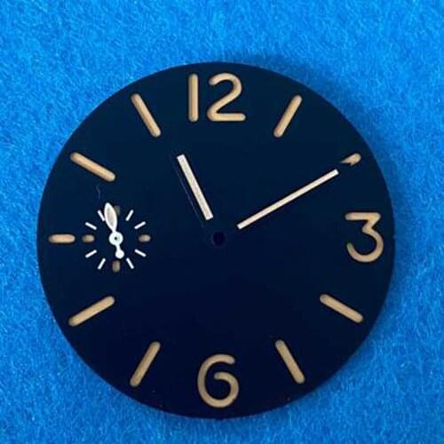 Spare Parts Watch Dial 36mm + Hands Pointer Green Luminous for ETA6497/ST36 Movement