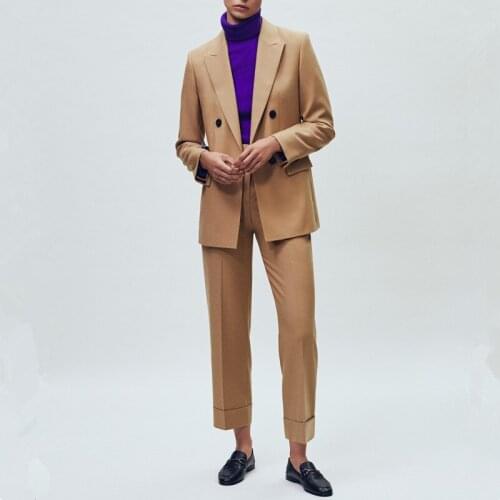 Womens suit women business casual professional professional uniforms female pants suits Ladies trousers suits 2 piece set women