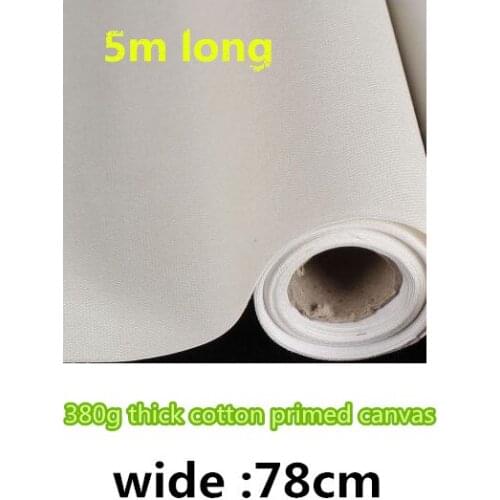 78cm wide 100% Cotton Artist paintings stretched canvas Roll 380g