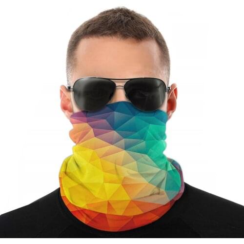 Abstract Multi Color Scarves Half Face Mask Men Women Halloween Tube Mask Balaclava Bandanas Windproof Headwear Biking Climbing