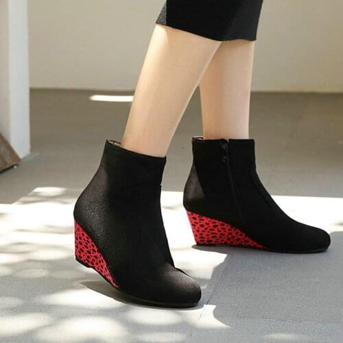 AIWEIYi Women's Wedge Ankle Boots