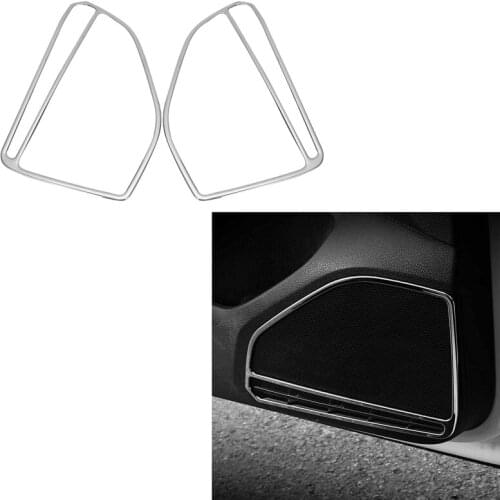 Car Accessories Inner Door Speaker Audio Panel Circle Trim Stickers For Golf 7 MK7 7.5 MK7.5 2013-2019