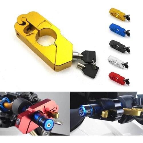 Motorcycle Grip Lock Security Safety Handlebar Handset Locking Fit Scooter ATV Dirt Street Bikes Anti Theft Electric car