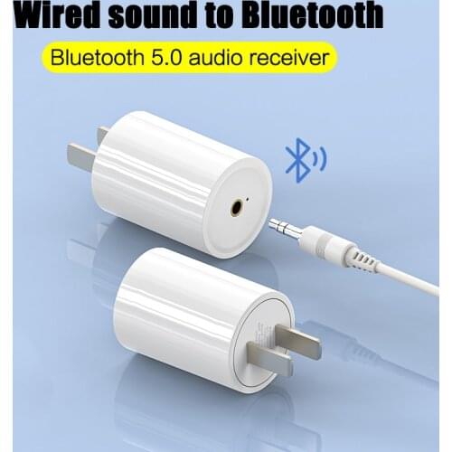 Bluetooth 5.0 Receiver For AUX 3.5mm Audio Interface Plug Of Sound Amplifier Headset Wired To Wireless Lossless Adapter