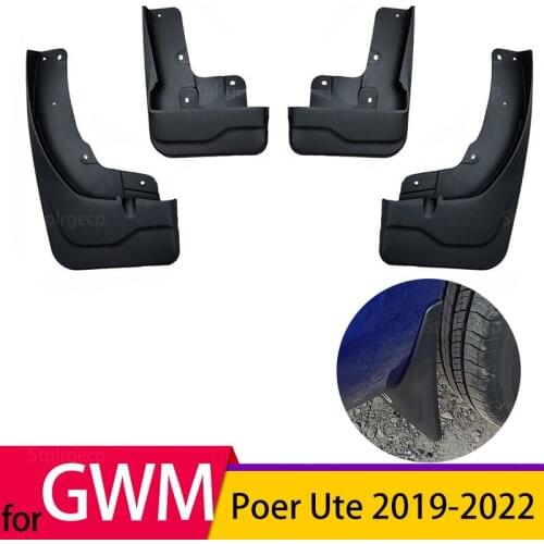 Mudguards for Great Wall Cannon GWM Pao Poer Ute 4x4 2019-2022 Car Accessories Fender Mudflaps Guard Splash Flaps Mud