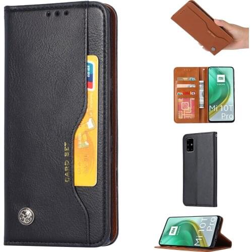 Luxury Multi-Card Slots Casing Xiaomi Mi 10T Pro Wallet Case For Xiaomi Mi 10T Lite PU Leather Magnetic Flip Cover