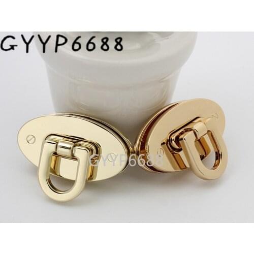 1set 5sets 20sets oval shape hight quality flip lock for woman shoulderbag decorative metal lock bag accessories
